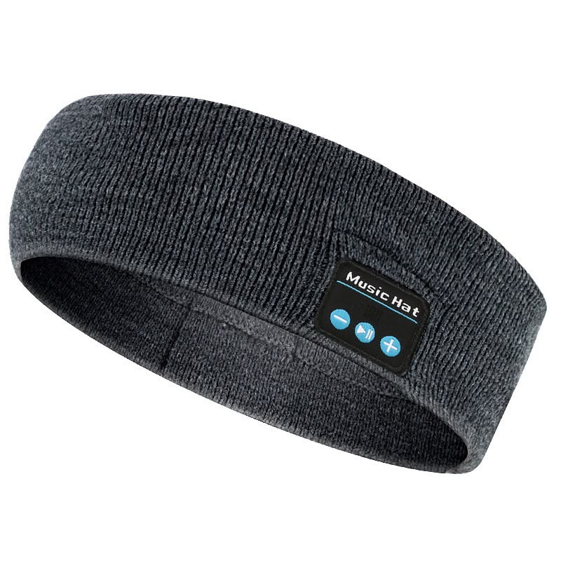Music Hat لون رمادي غامق
